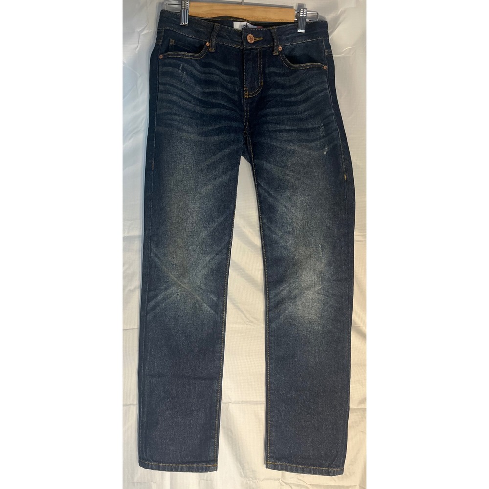 Cabi Malibu Jean 4522 Dark Wash Straight Leg Denim Jeans Blue Womens Size 0